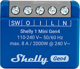 Shelly 1 Mini Gen4 ANZ | Shelly Knowledge Base